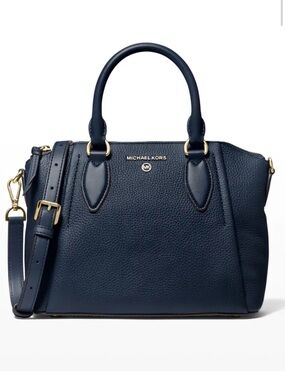 Michael Kors Sienna Satchel in Navy